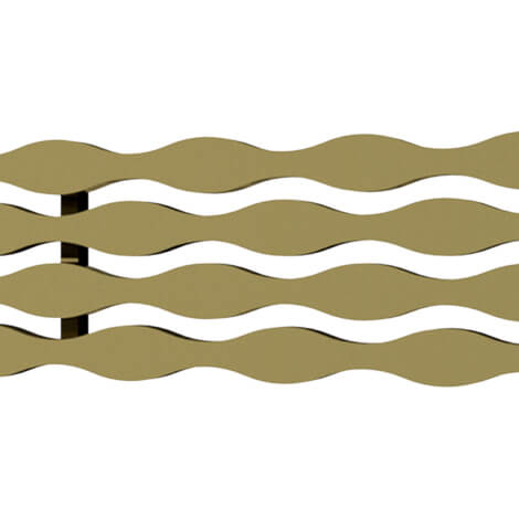 Quick Drain Polished Gold Linear Stream